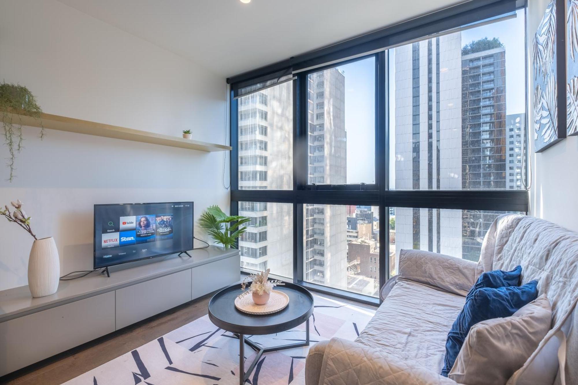 Relaxed 1Br1Ba City View Apt Wifi In Cbd Melbourne Bagian luar foto